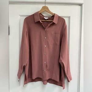 J. Jill 100% Silk Button Down Blouse 1XL